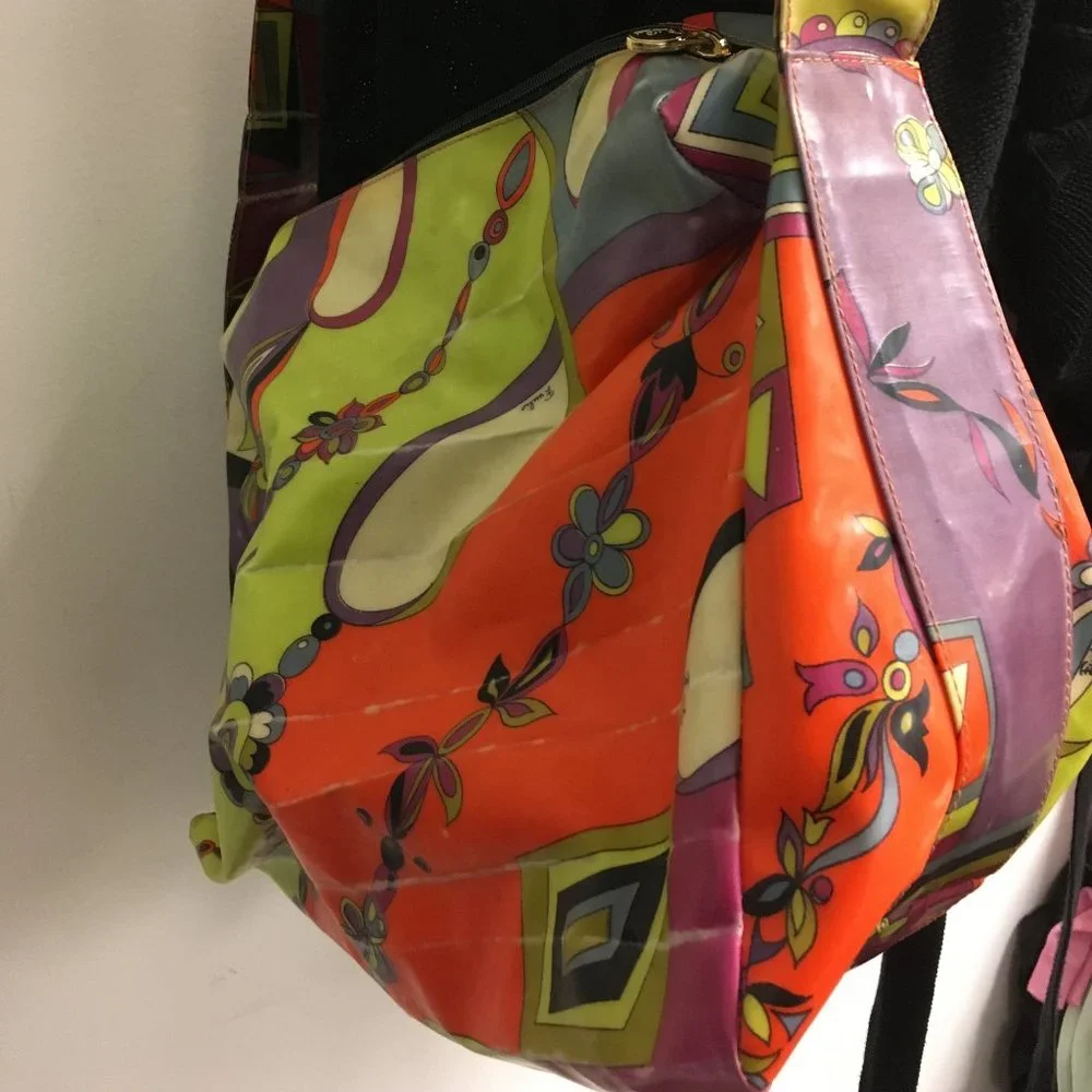 Emilio Pucci Vintage multicolor hobo tote large shoulder bag